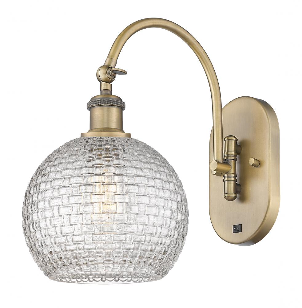 Athens - 1 Light - 8 inch - Brushed Brass - Adjustable Swing Arm