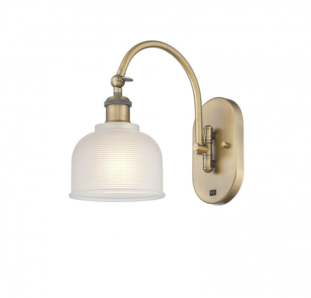 Dayton - 1 Light - 6 inch - Brushed Brass - Adjustable Swing Arm