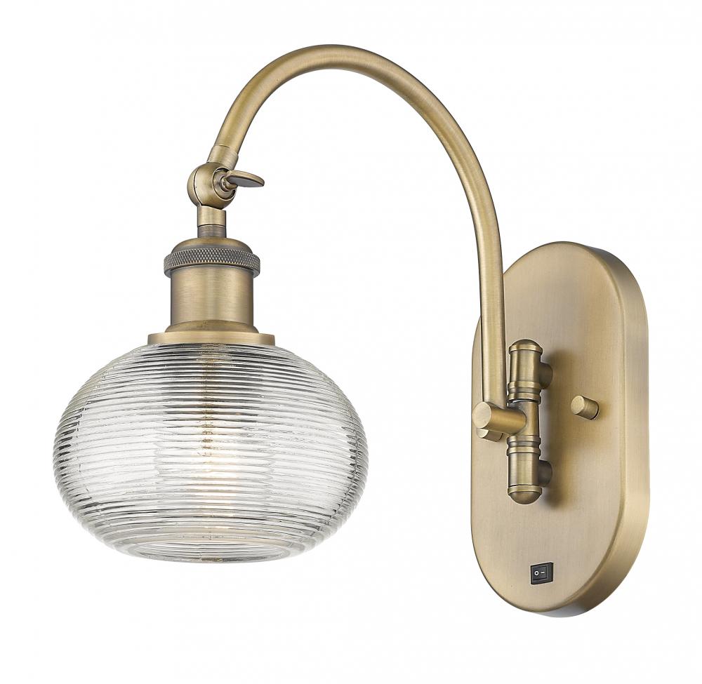 Ithaca - 1 Light - 6 inch - Brushed Brass - Adjustable Swing Arm