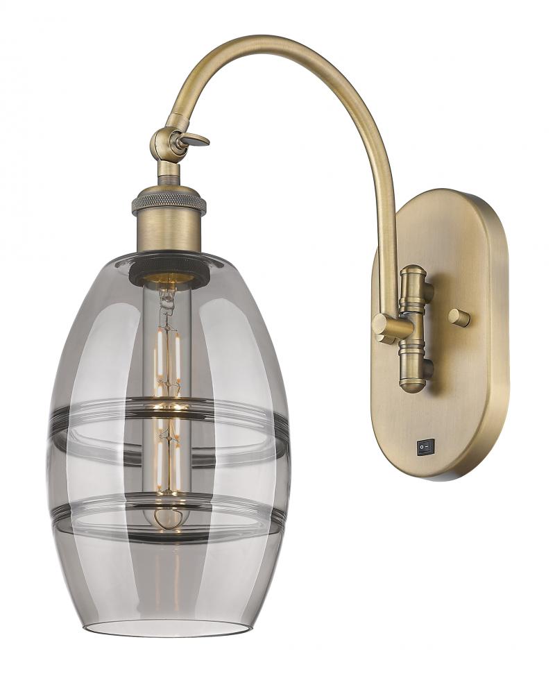 Vaz - 1 Light - 6 inch - Brushed Brass - Adjustable Swing Arm