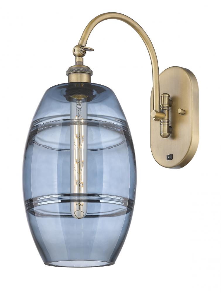 Vaz - 1 Light - 8 inch - Brushed Brass - Adjustable Swing Arm