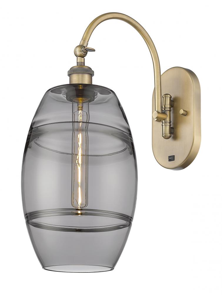 Vaz - 1 Light - 8 inch - Brushed Brass - Adjustable Swing Arm