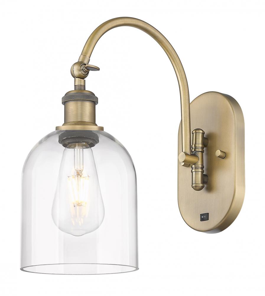 Bella - 1 Light - 6 inch - Brushed Brass - Adjustable Swing Arm