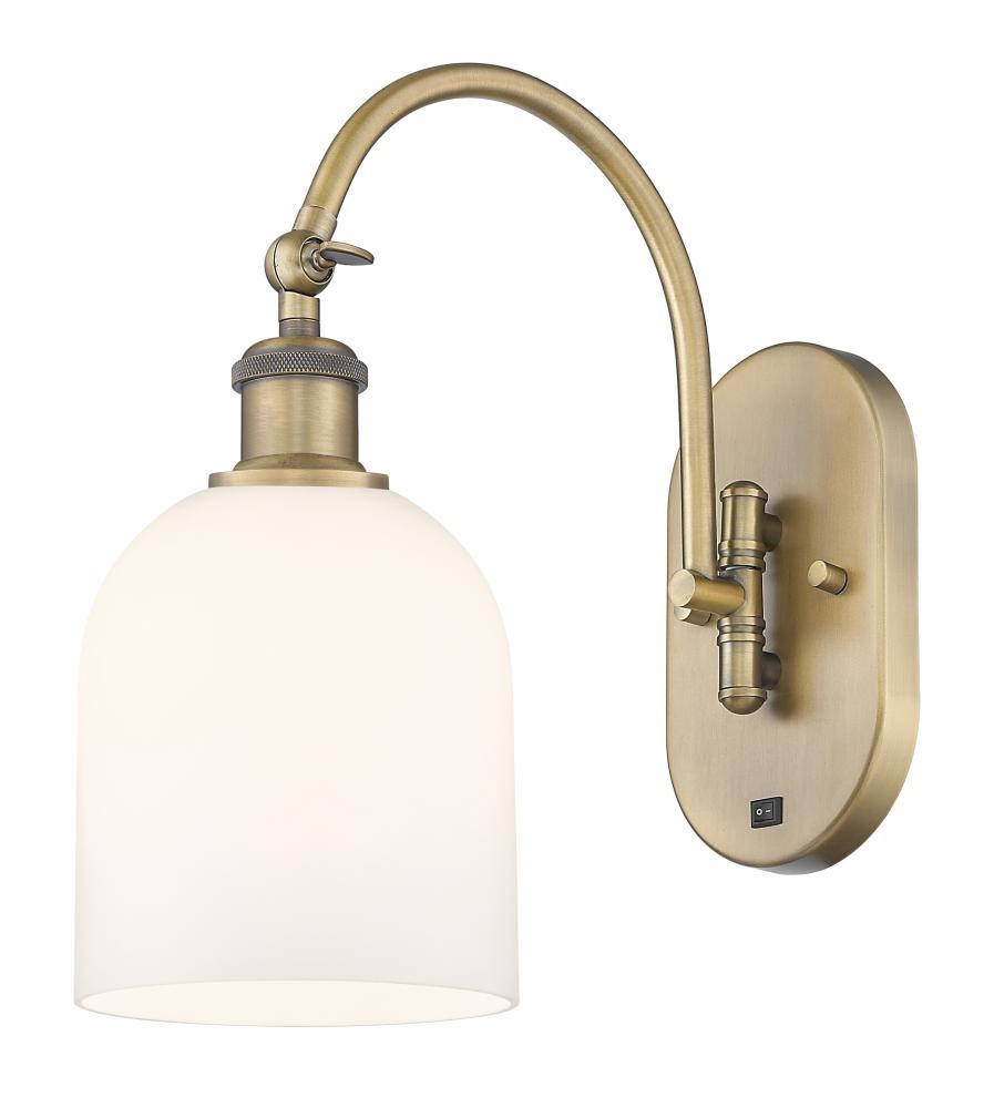 Bella - 1 Light - 6 inch - Brushed Brass - Adjustable Swing Arm