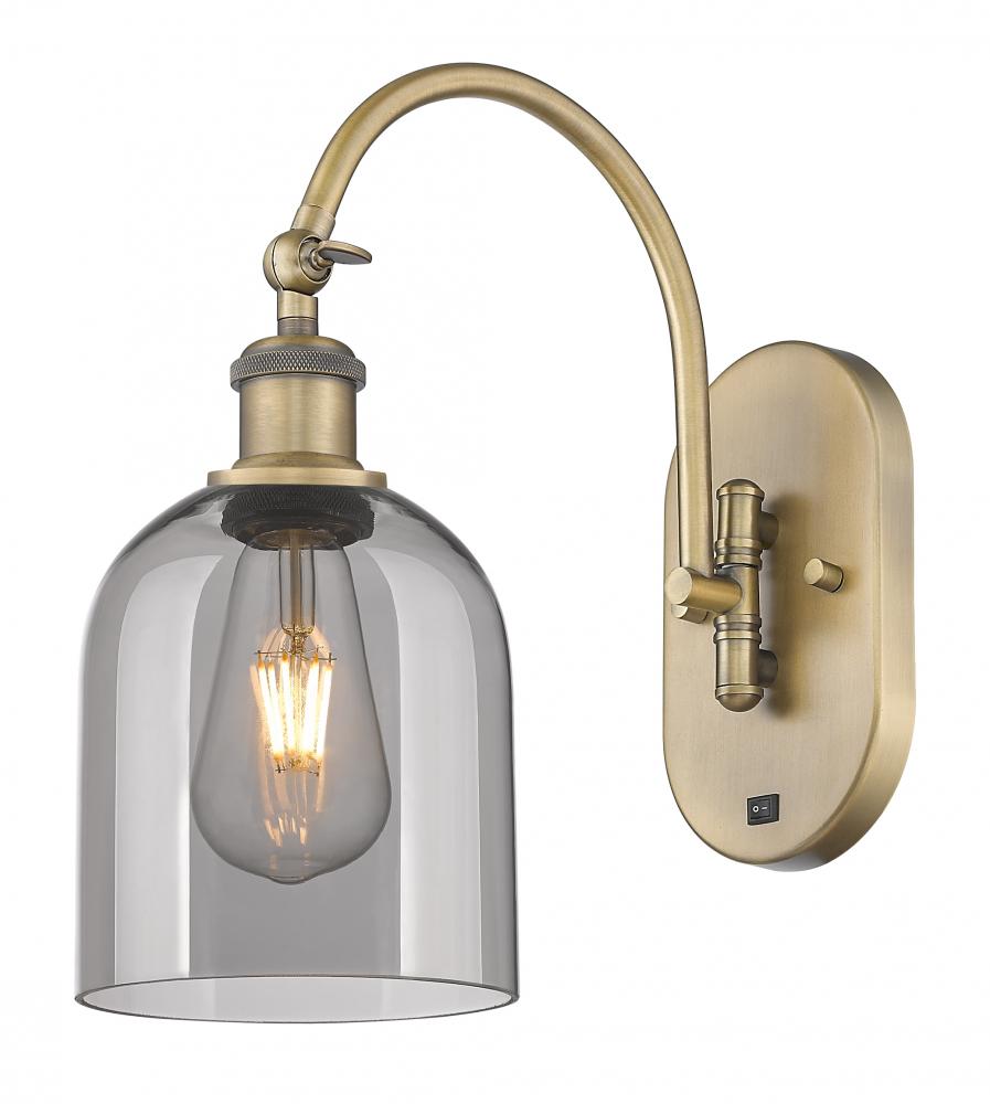 Bella - 1 Light - 6 inch - Brushed Brass - Adjustable Swing Arm