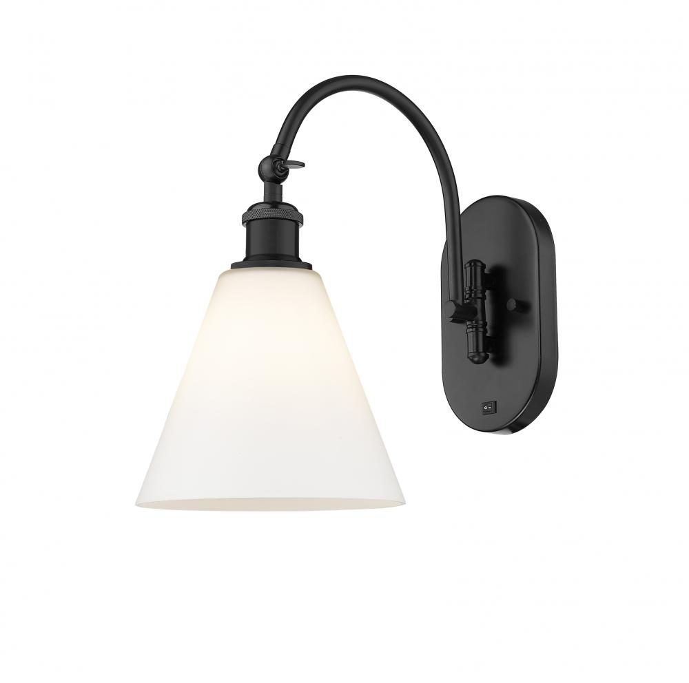 Berkshire - 1 Light - 8 inch - Matte Black - Adjustable Swing Arm