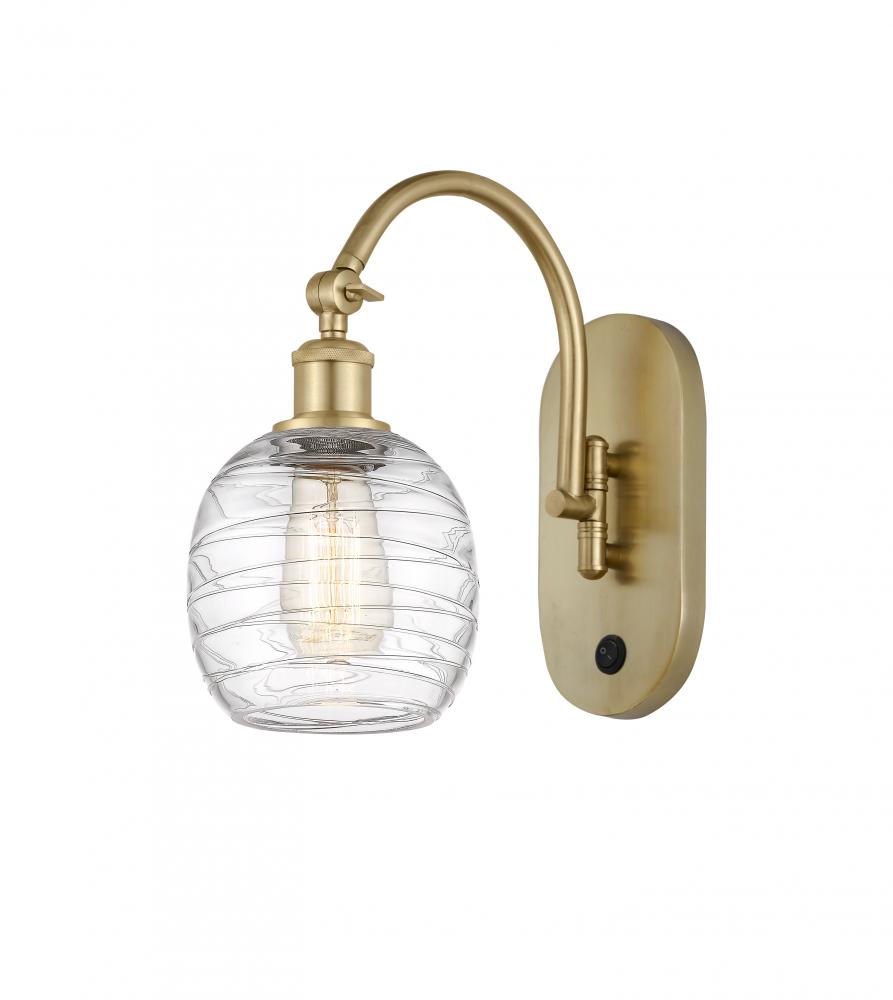 Belfast - 1 Light - 6 inch - Satin Gold - Adjustable Swing Arm
