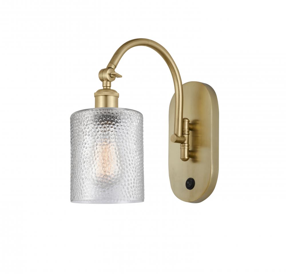 Cobbleskill - 1 Light - 5 inch - Satin Gold - Adjustable Swing Arm