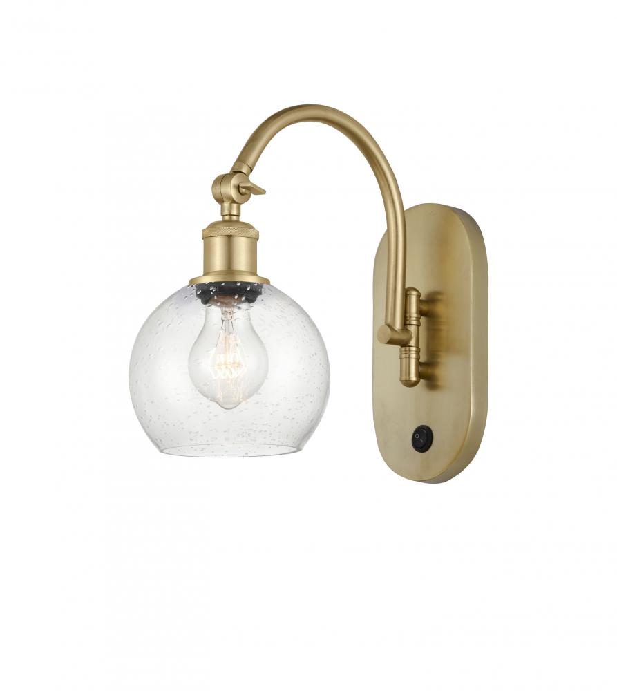 Athens - 1 Light - 6 inch - Satin Gold - Adjustable Swing Arm
