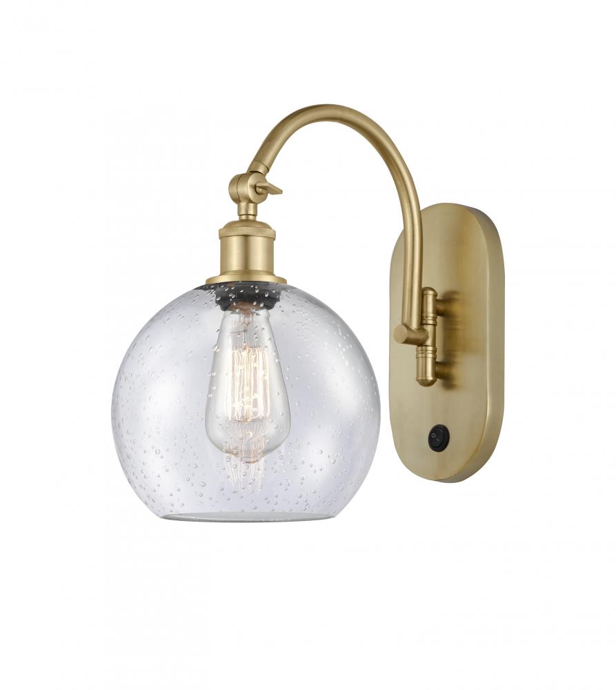 Athens - 1 Light - 8 inch - Satin Gold - Adjustable Swing Arm