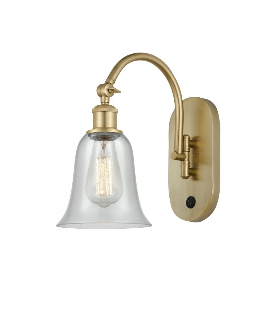 Hanover - 1 Light - 6 inch - Satin Gold - Adjustable Swing Arm