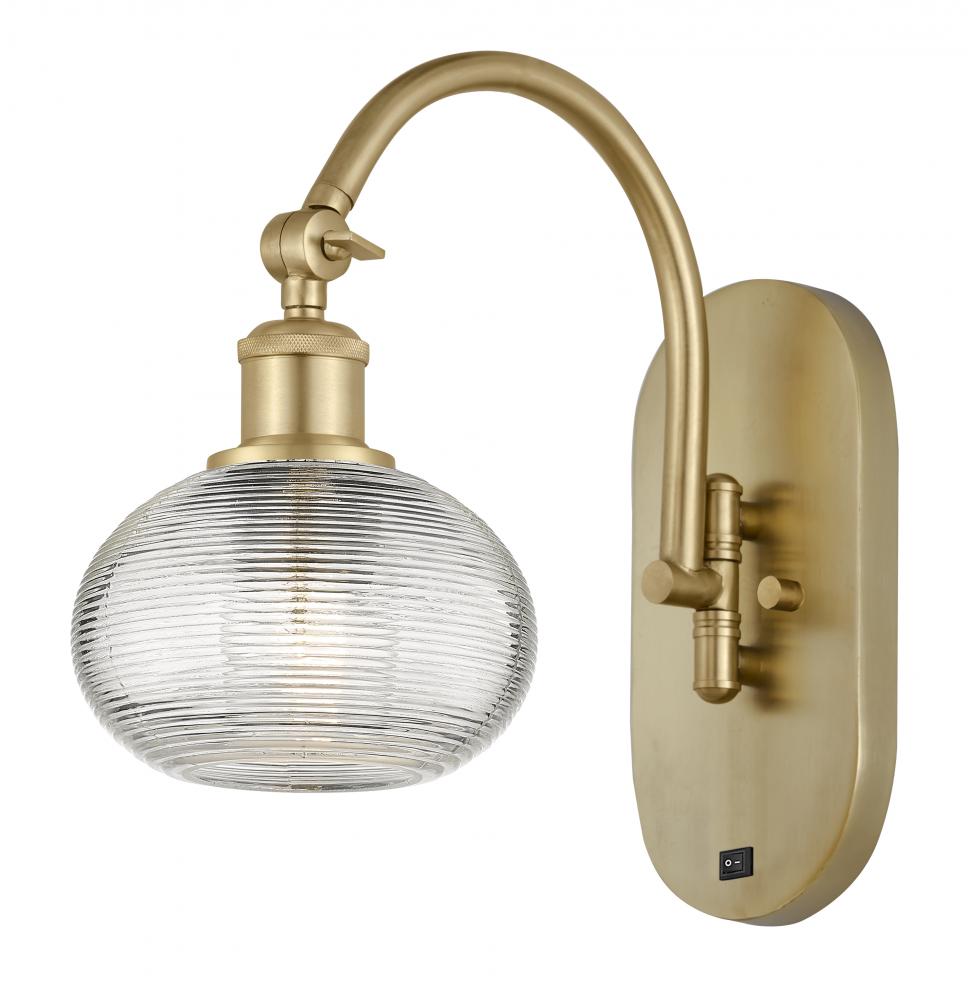 Ithaca - 1 Light - 6 inch - Satin Gold - Adjustable Swing Arm