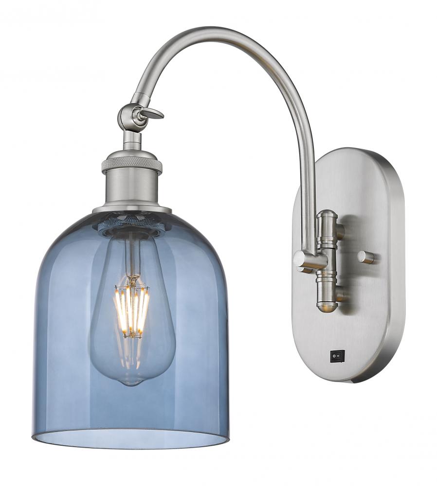 Bella - 1 Light - 6 inch - Brushed Satin Nickel - Adjustable Swing Arm