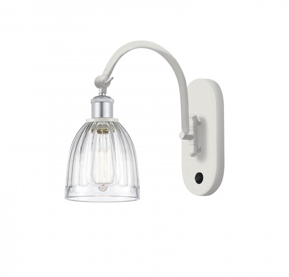 Brookfield - 1 Light - 6 inch - White Polished Chrome - Adjustable Swing Arm