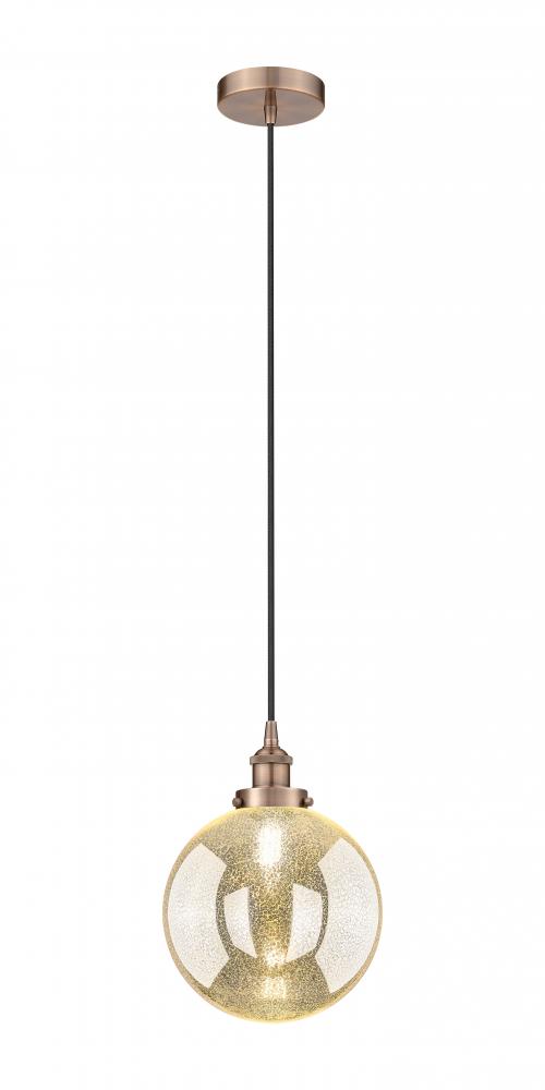 Beacon - 1 Light - 10 inch - Antique Copper - Cord hung - Mini Pendant