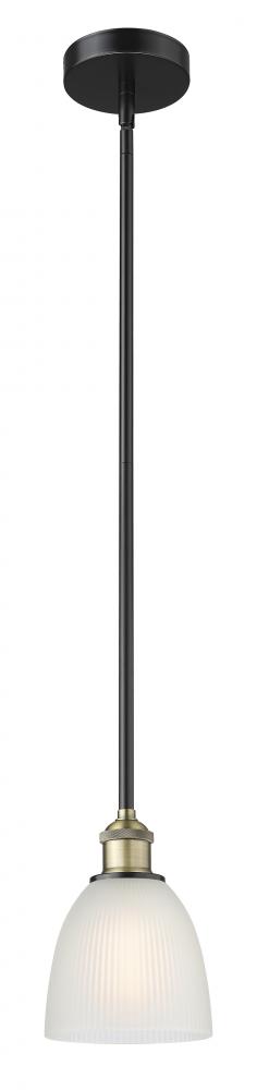 Castile - 1 Light - 6 inch - Black Antique Brass - Stem hung - Mini Pendant