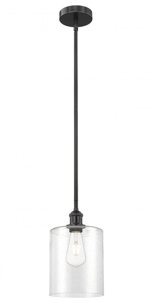 Paladin - 1 Light - 7 inch - Matte Black - Stem hung - Mini Pendant