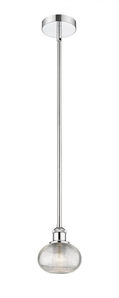 Ithaca - 1 Light - 6 inch - Polished Chrome - Stem hung - Mini Pendant