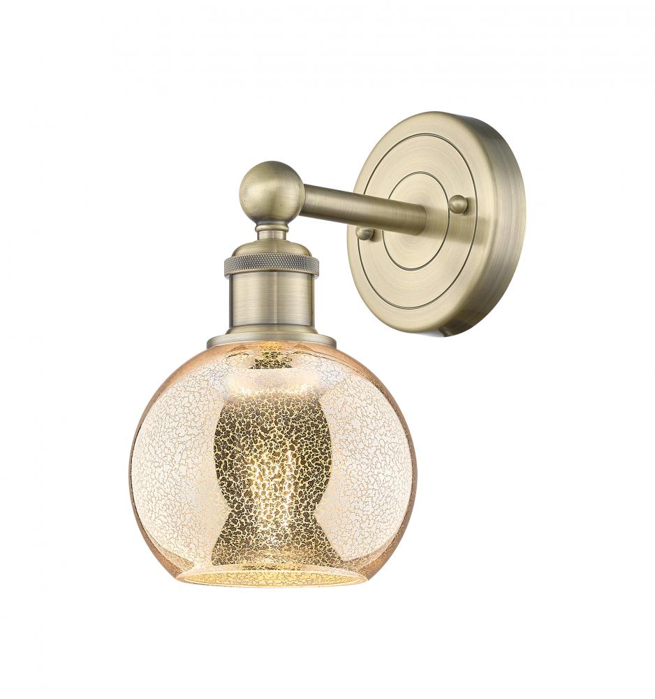 Athens - 1 Light - 6 inch - Antique Brass - Sconce