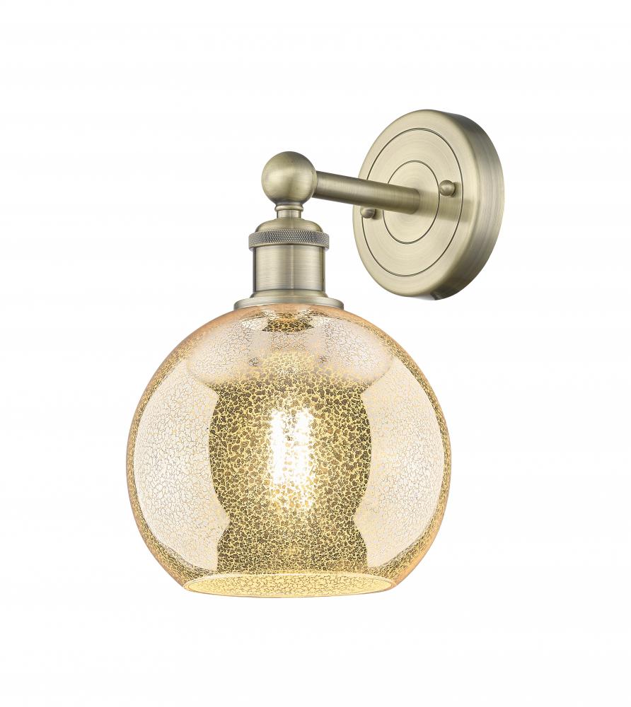 Athens - 1 Light - 8 inch - Antique Brass - Sconce