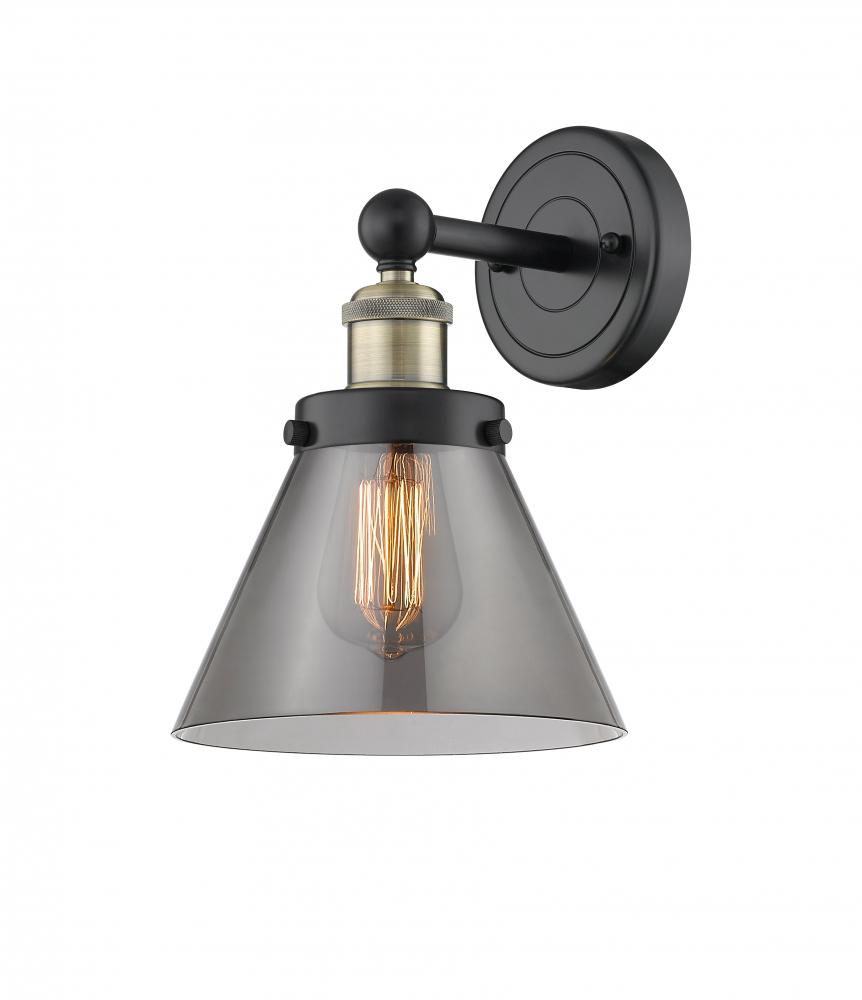 Cone - 1 Light - 8 inch - Black Antique Brass - Sconce