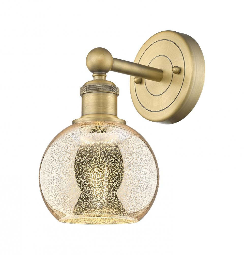 Athens - 1 Light - 6 inch - Brushed Brass - Sconce