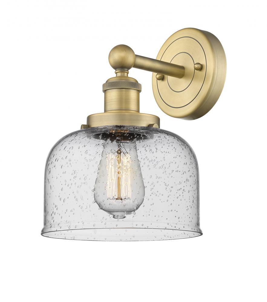 Bell - 1 Light - 8 inch - Brushed Brass - Sconce