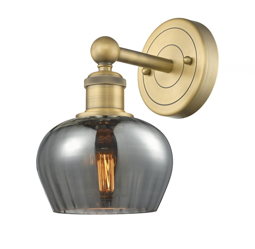 Fenton - 1 Light - 7 inch - Brushed Brass - Sconce
