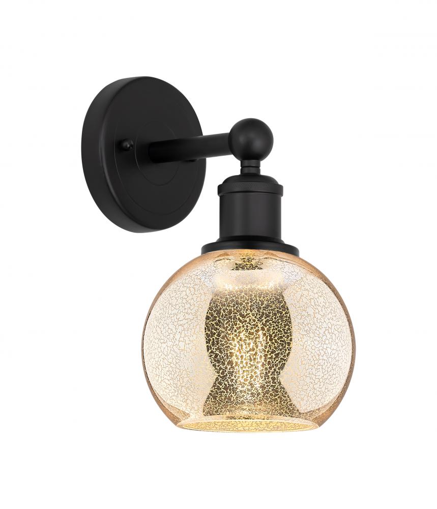 Athens - 1 Light - 6 inch - Matte Black - Sconce