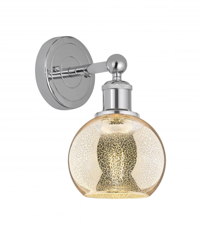 Athens - 1 Light - 6 inch - Polished Chrome - Sconce