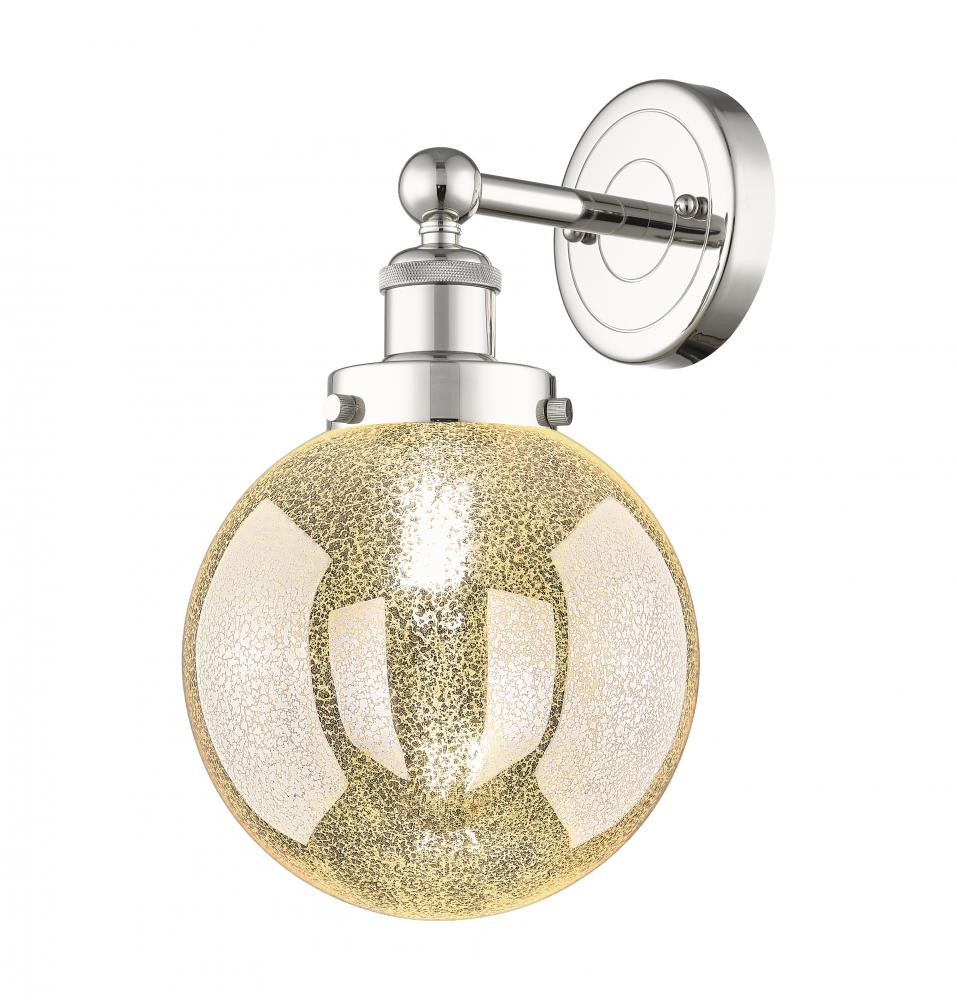 Beacon - 1 Light - 8 inch - Polished Nickel - Sconce