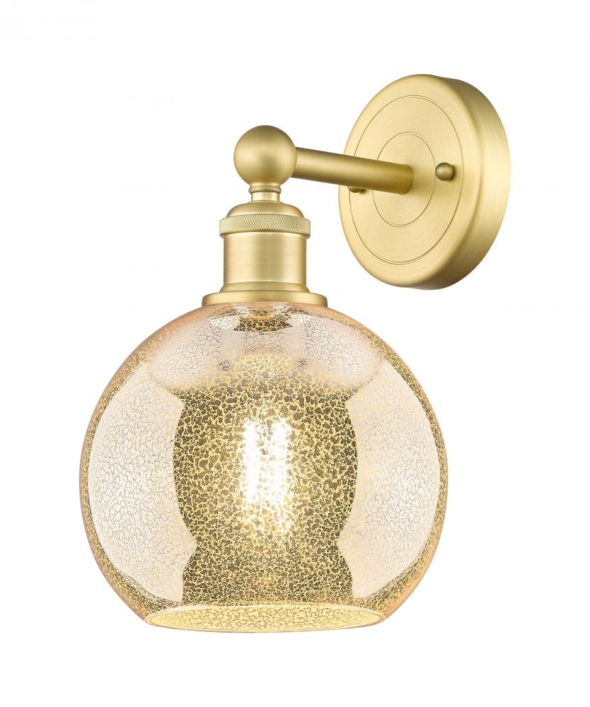 Athens - 1 Light - 8 inch - Satin Gold - Sconce