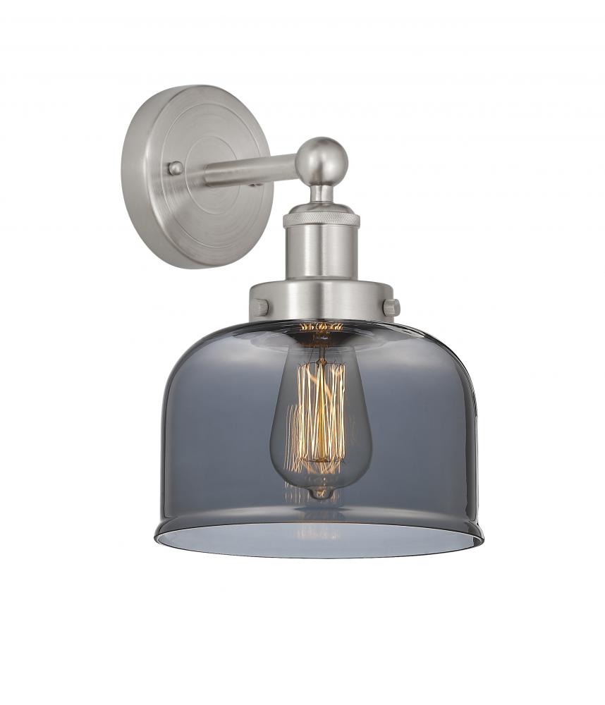 Bell - 1 Light - 8 inch - Brushed Satin Nickel - Sconce