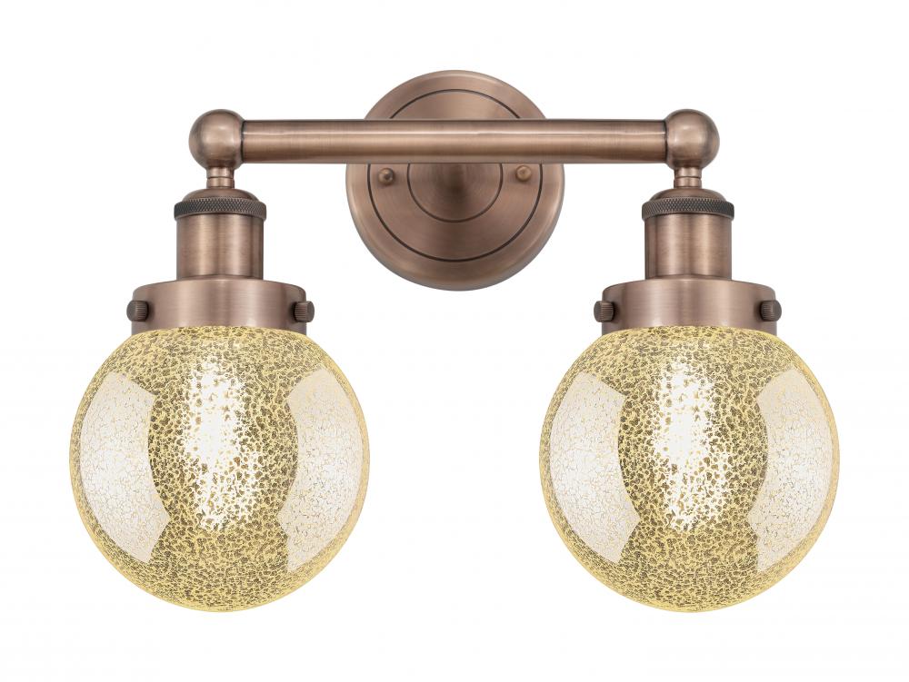 Beacon - 2 Light - 15 inch - Antique Copper - Bath Vanity Light