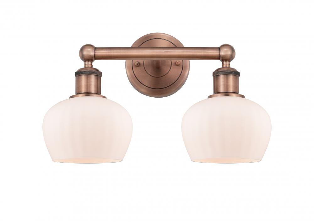 Fenton - 2 Light - 16 inch - Antique Copper - Bath Vanity Light