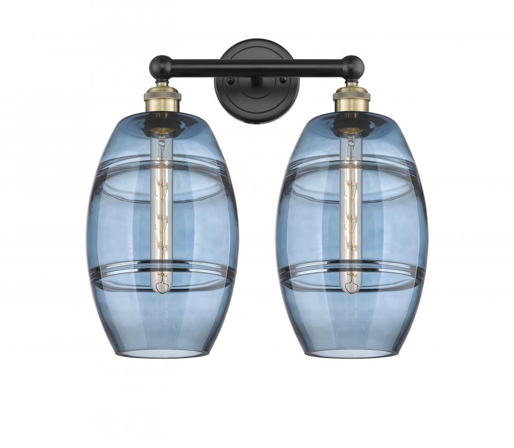 Vaz - 2 Light - 17 inch - Black Antique Brass - Bath Vanity Light
