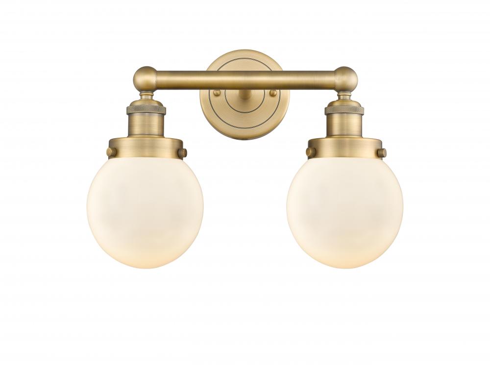 Beacon - 2 Light - 15 inch - Brushed Brass - Bath Vanity Light