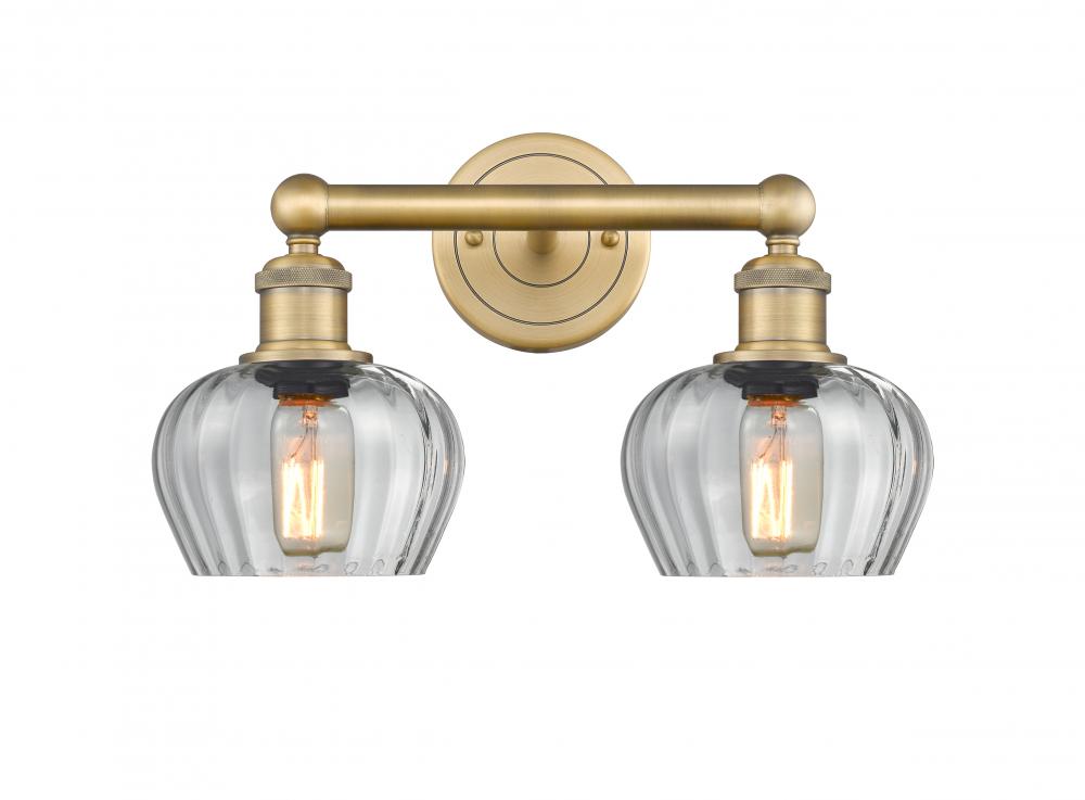 Fenton - 2 Light - 16 inch - Brushed Brass - Bath Vanity Light