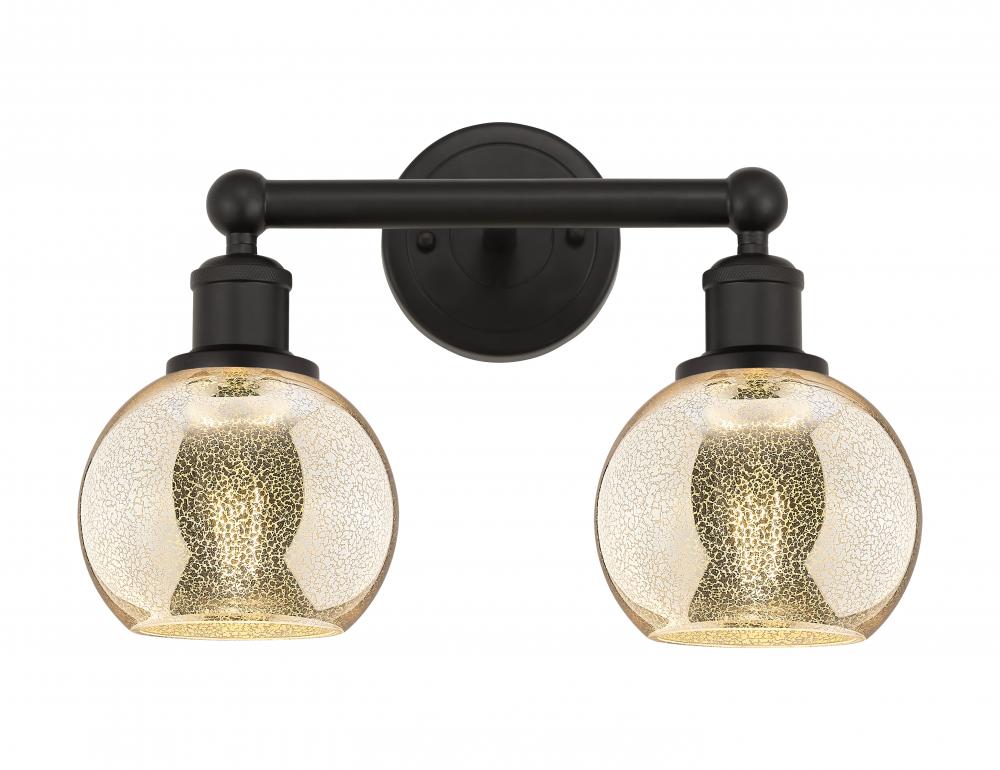 Athens - 2 Light - 15 inch - Oil Rubbed Bronze - Bath Vanity Light