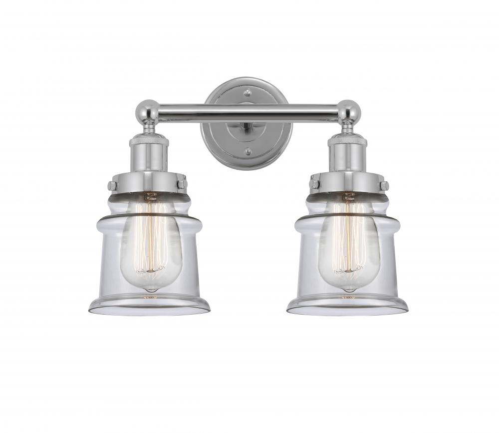 Canton - 2 Light - 14 inch - Polished Chrome - Bath Vanity Light