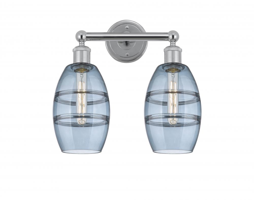 Vaz - 2 Light - 15 inch - Polished Chrome - Bath Vanity Light