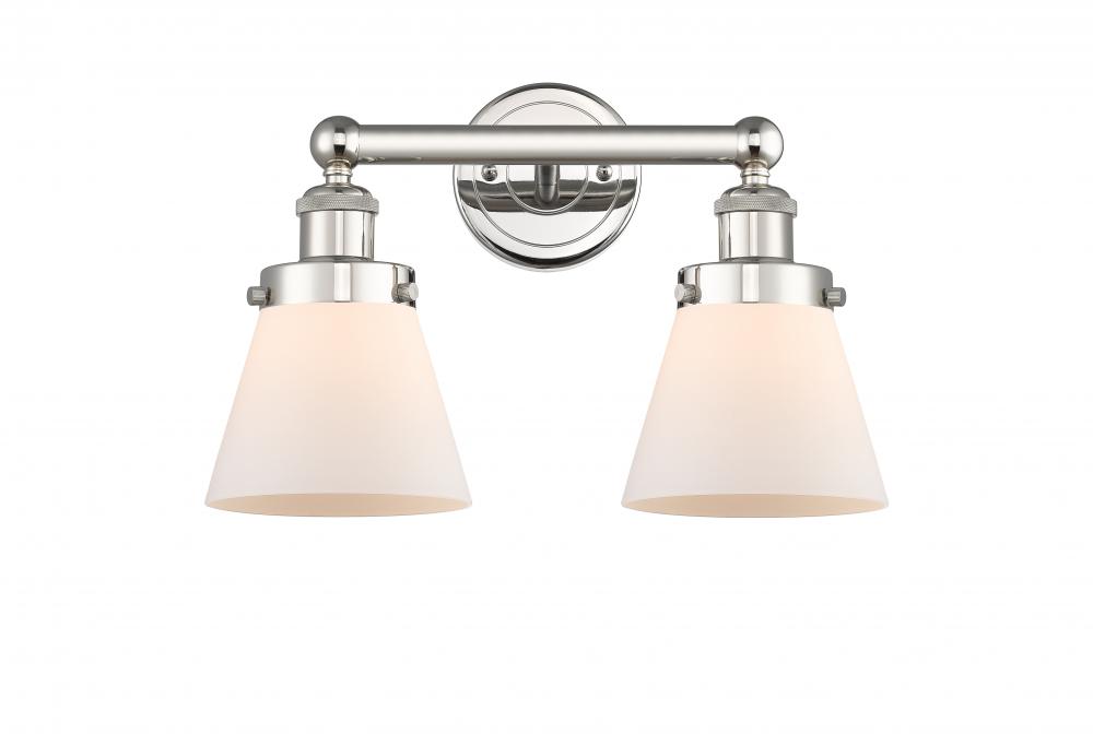 Cone - 2 Light - 15 inch - Polished Nickel - Bath Vanity Light