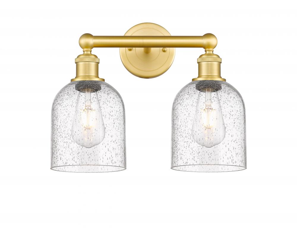 Bella - 2 Light - 15 inch - Satin Gold - Bath Vanity Light