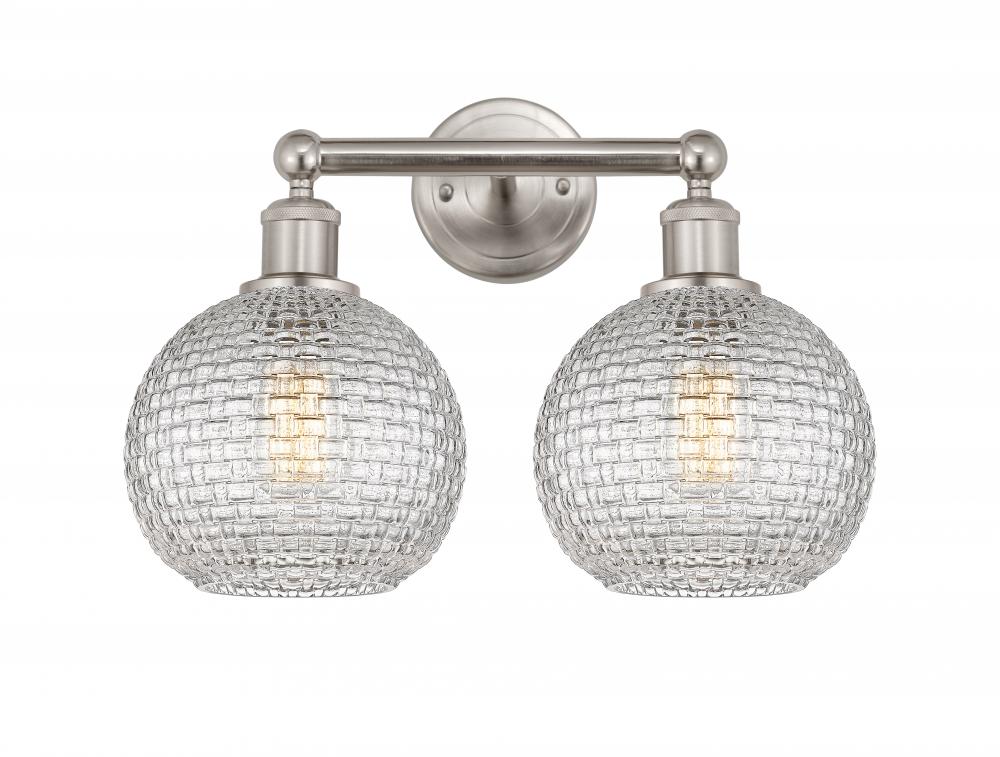 Athens - 2 Light - 17 inch - Satin Nickel - Bath Vanity Light