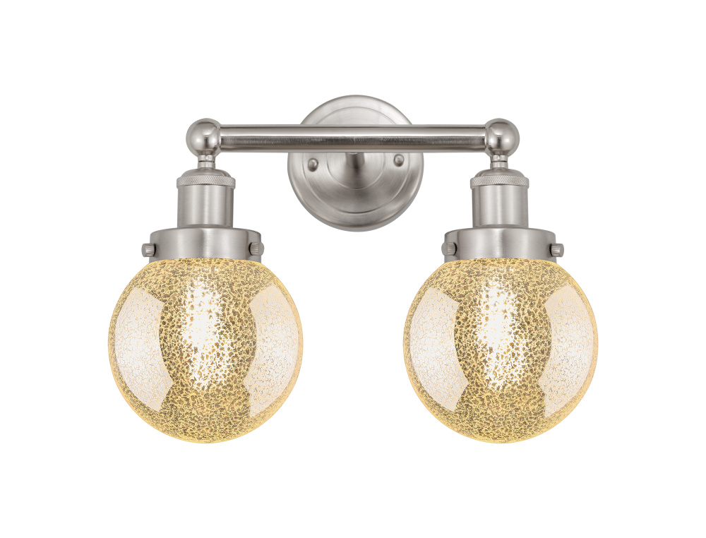 Beacon - 2 Light - 15 inch - Brushed Satin Nickel - Bath Vanity Light