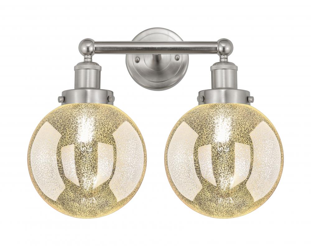 Beacon - 2 Light - 17 inch - Brushed Satin Nickel - Bath Vanity Light