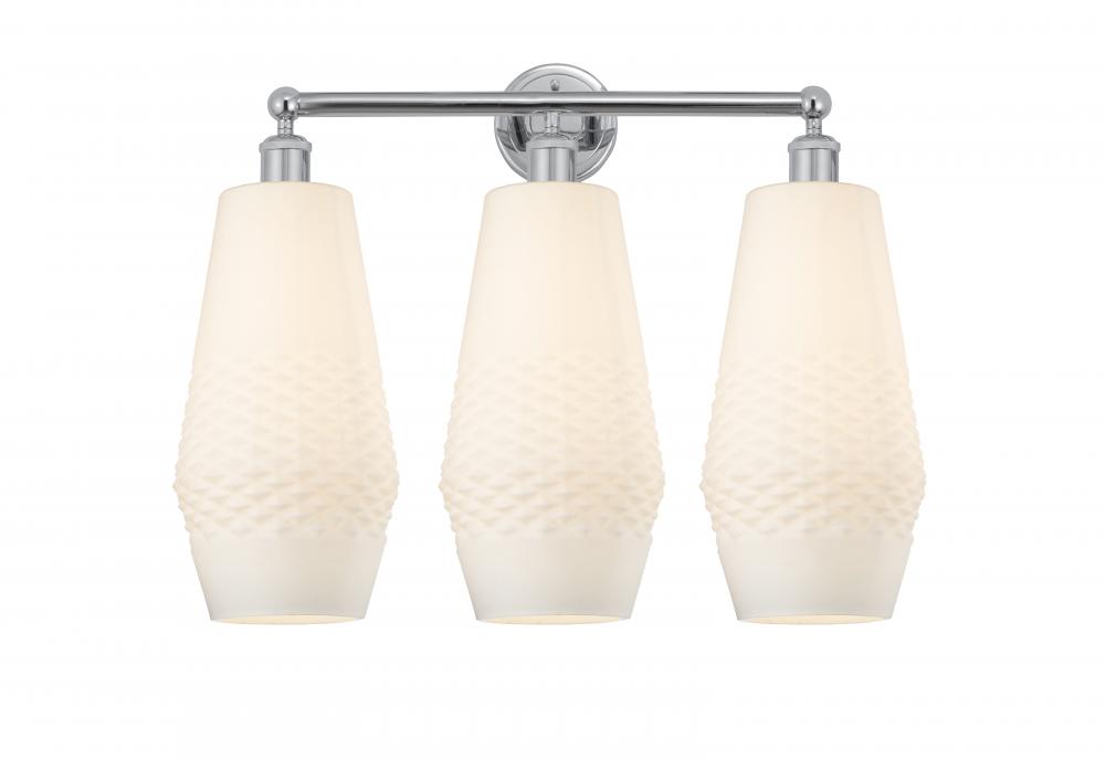 Windham - 3 Light - 25 inch - Polished Chrome - Bath Vanity Light