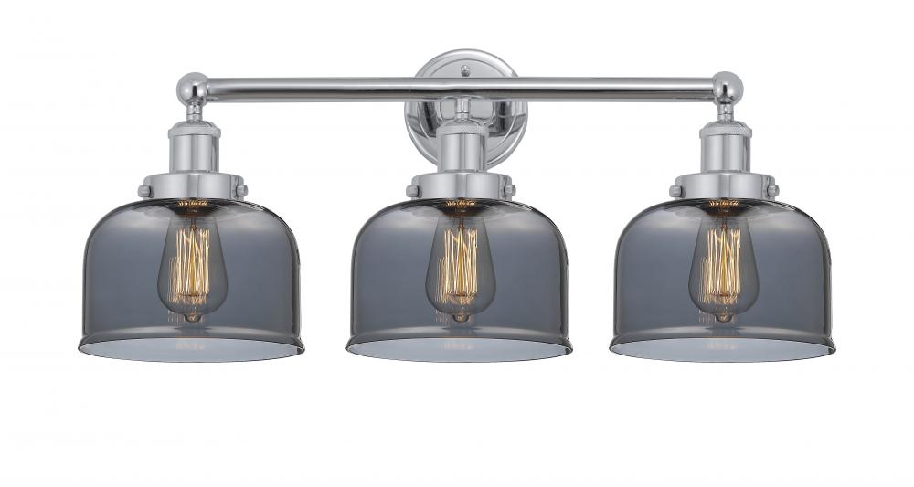 Bell - 3 Light - 26 inch - Polished Chrome - Bath Vanity Light