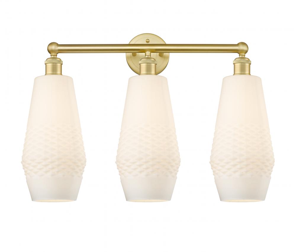 Windham - 3 Light - 25 inch - Satin Gold - Bath Vanity Light