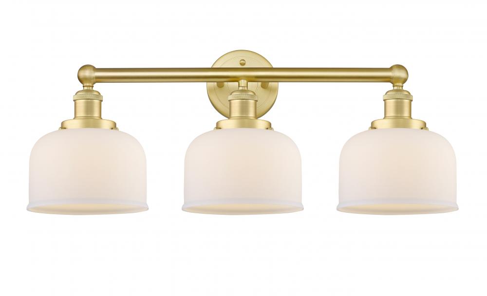 Bell - 3 Light - 26 inch - Satin Gold - Bath Vanity Light